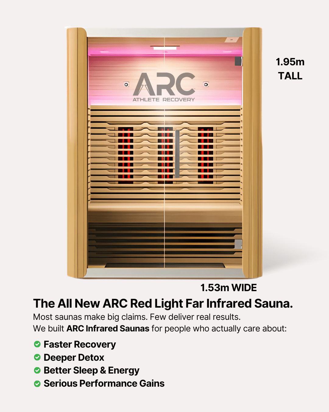 Surge Regeneration - ARC Far Infrared Sauna (3 person) - ARC - Athlete Recovery