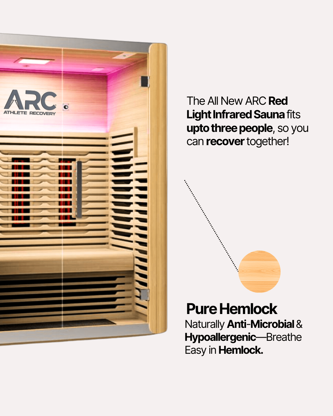 Surge Regeneration - ARC Far Infrared Sauna (3 person) - ARC - Athlete Recovery