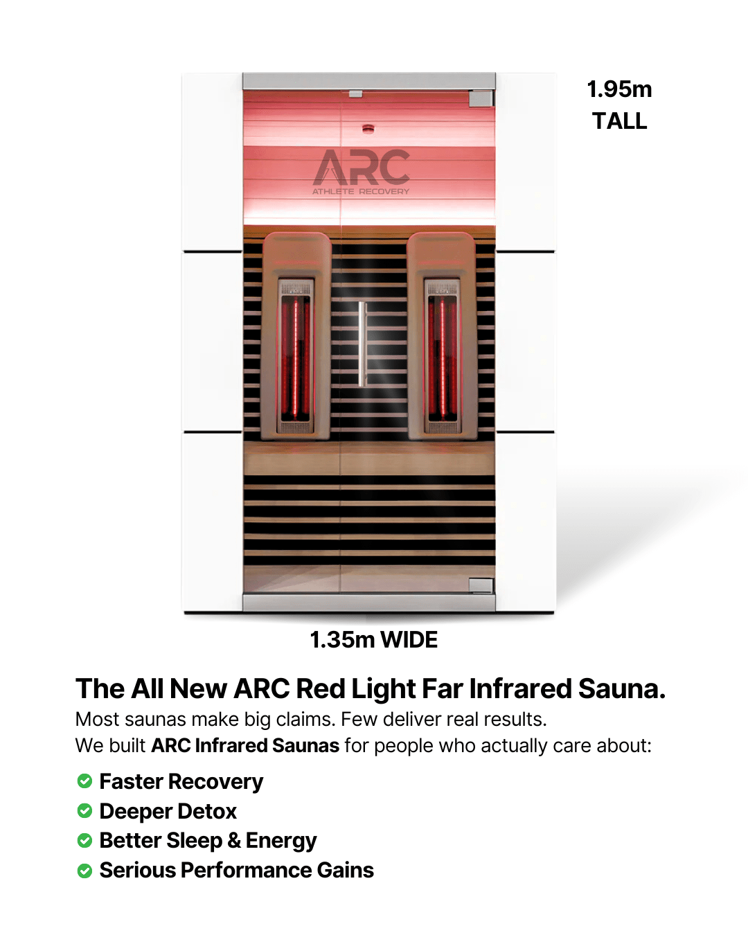 Surge Regeneration - ARC Far Infrared Sauna - ARC - Athlete Recovery