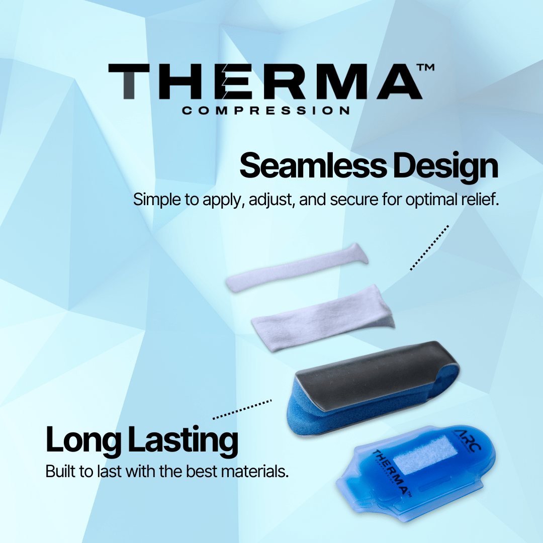 THERMA Compression - Finger Ice Pack – Targeted Cold Therapy for Finger Pain Relief - ARC - Athlete Recovery