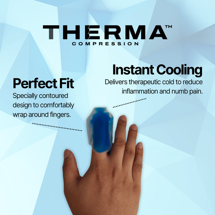 THERMA Compression - Finger Ice Pack – Targeted Cold Therapy for Finger Pain Relief - ARC - Athlete Recovery