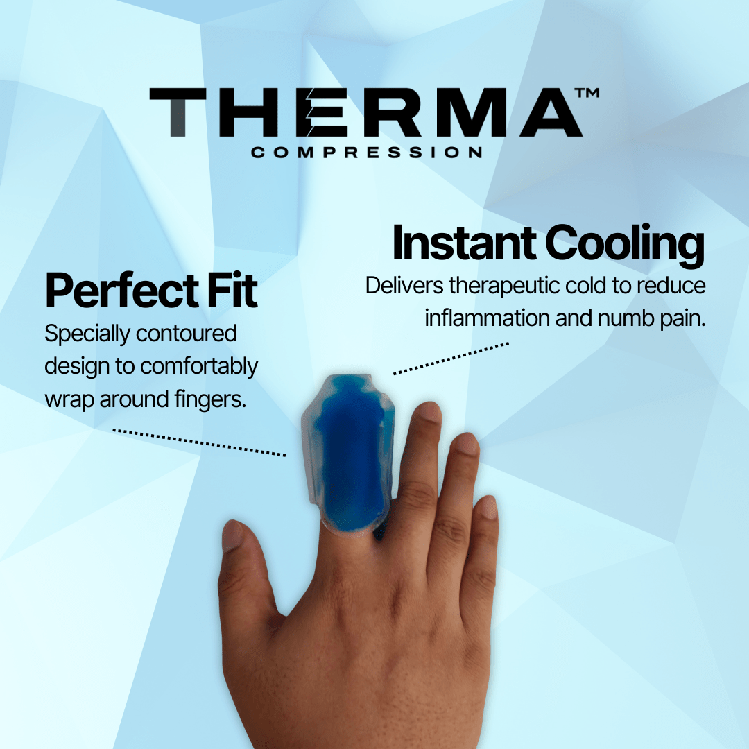 THERMA Compression - Finger Ice Pack – Targeted Cold Therapy for Finger Pain Relief - ARC - Athlete Recovery